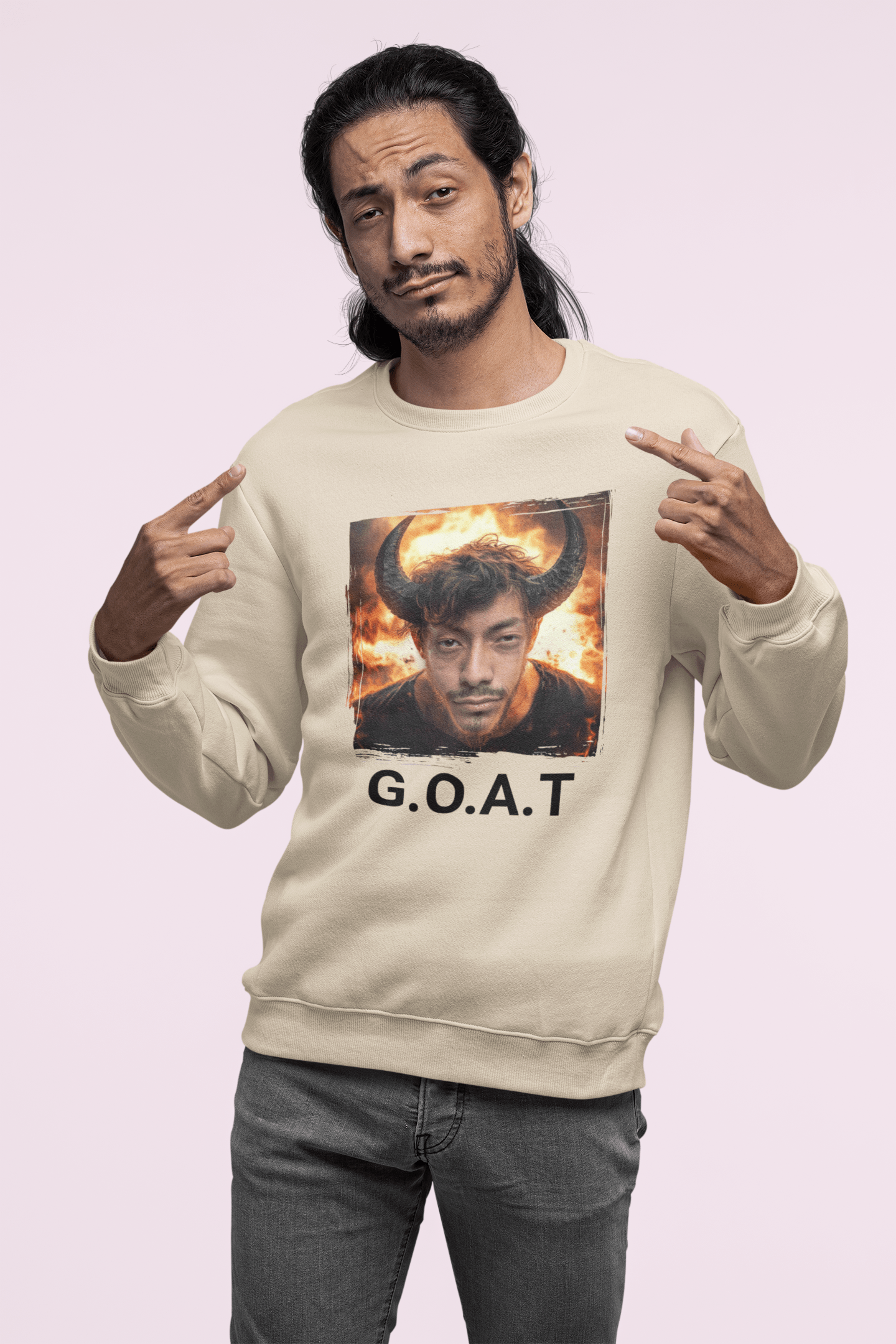 Men Custom Sweater (Goat) - Weave West