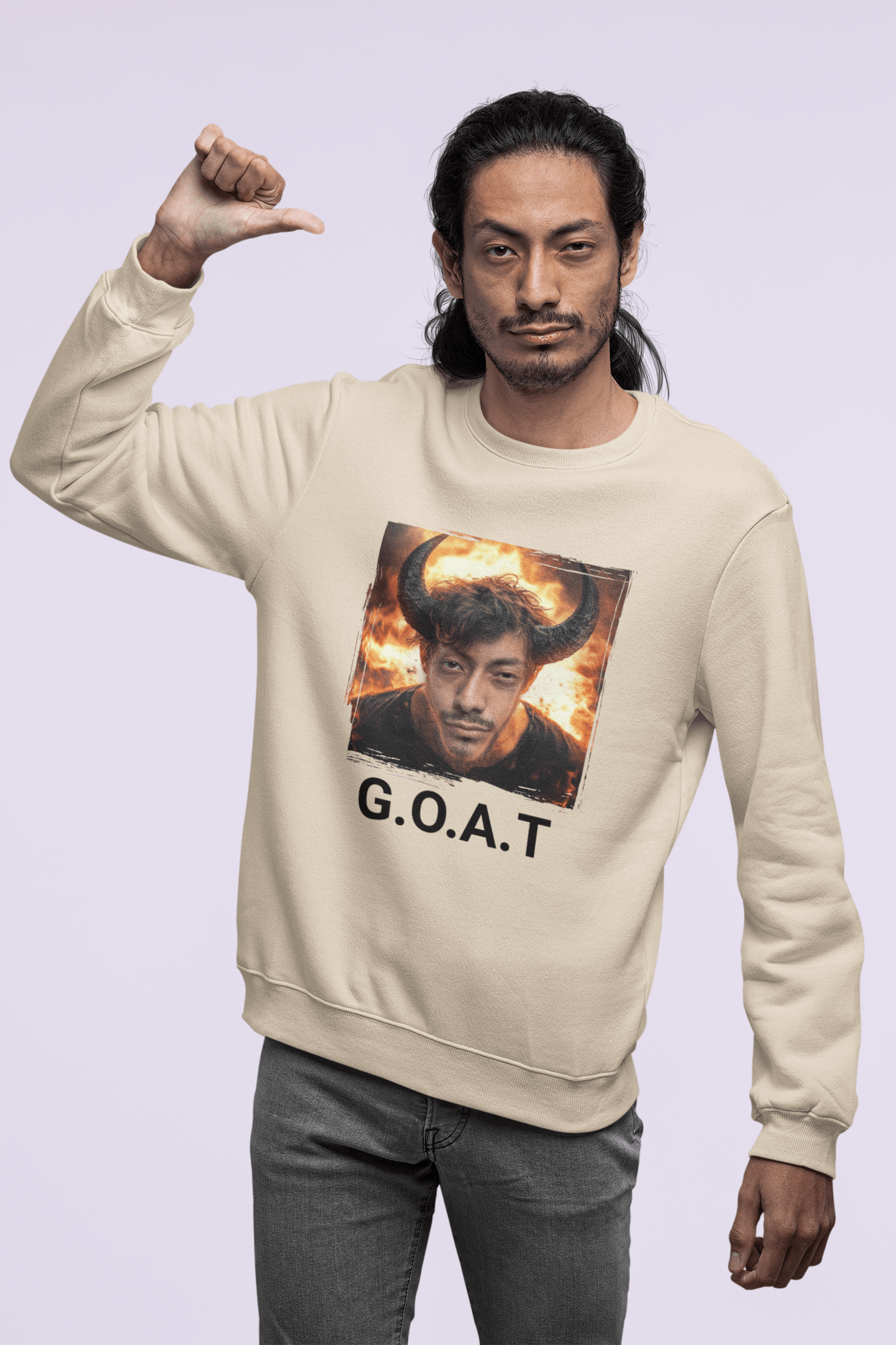 Men Custom Sweater (Goat) - Weave West