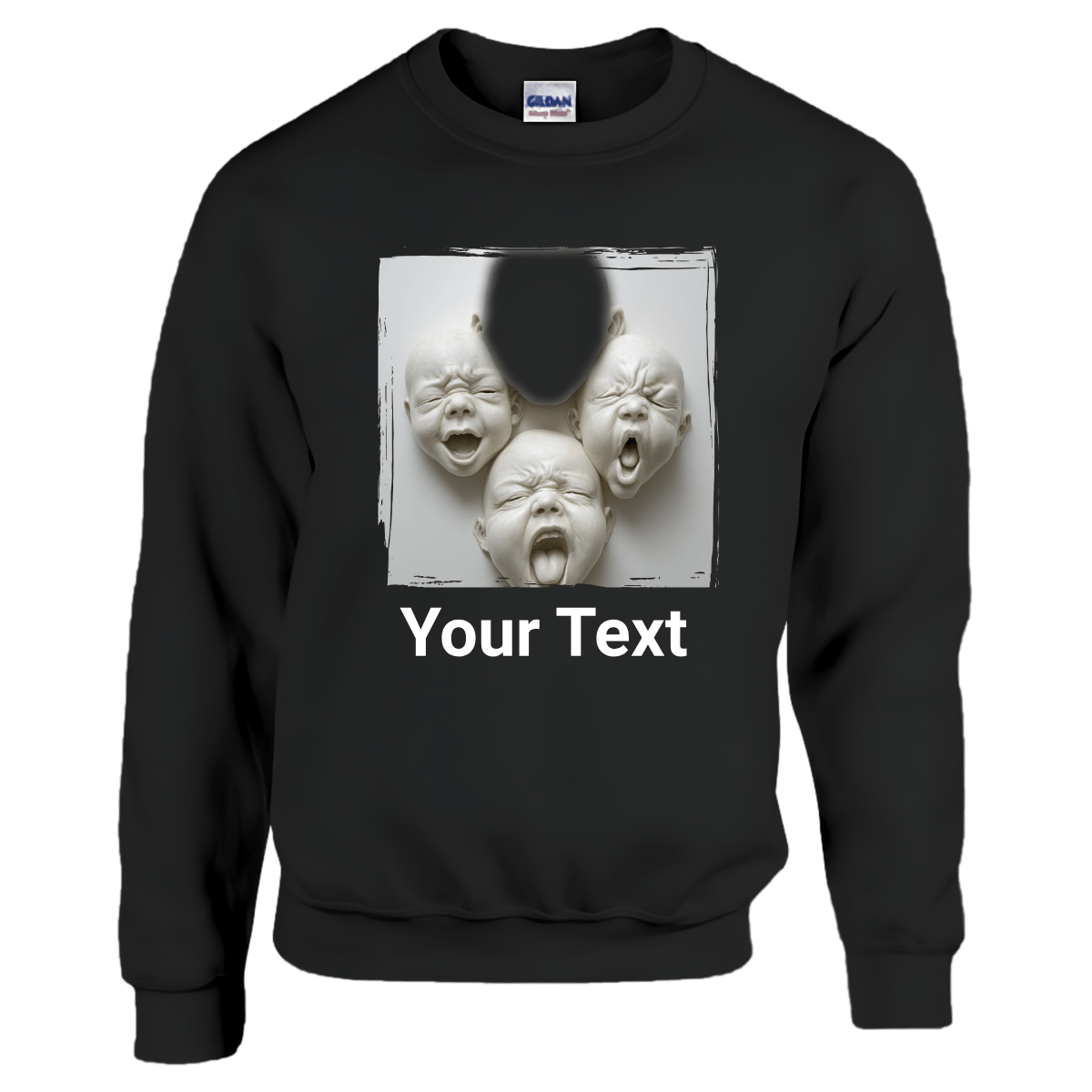 Men Custom Sweater (Baby Cry) - Weave West