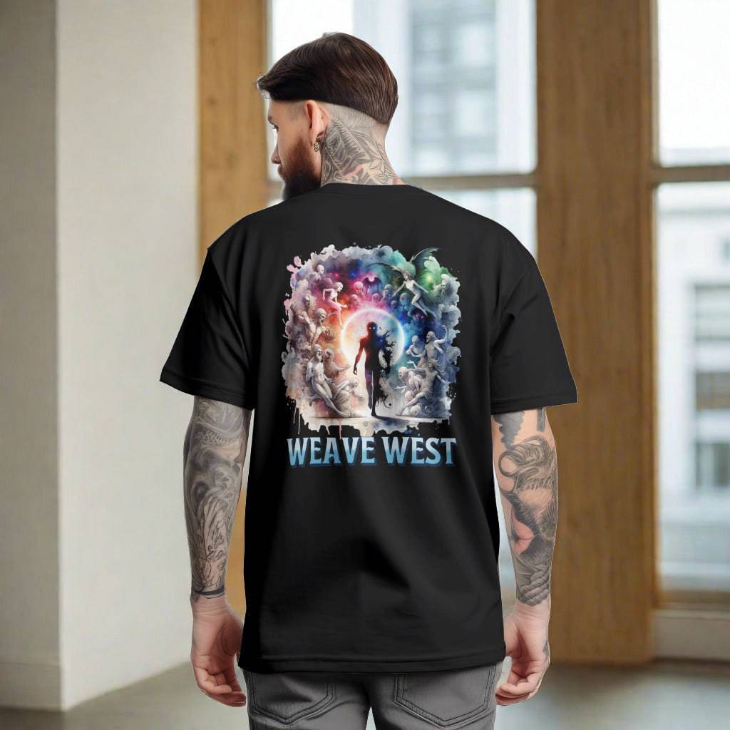 High Quality Cotton Oversized Loose-Fit Tee (Dark Lord) - Weave West