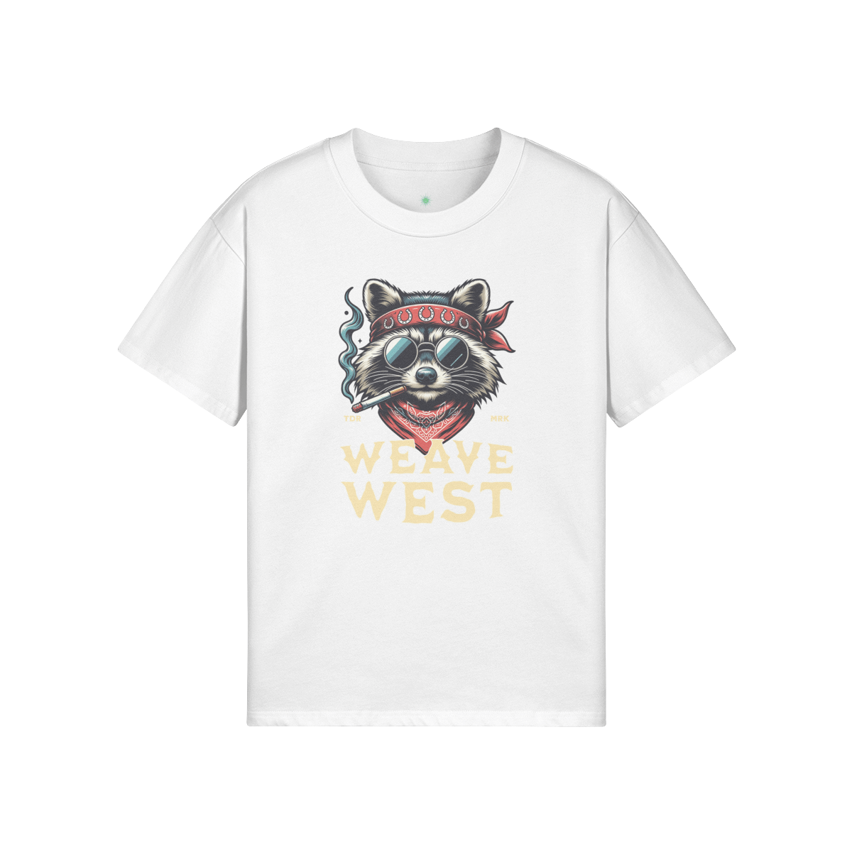 High Quality Cotton Oversized Loose-Fit Tee (Raccoon) - Weave West