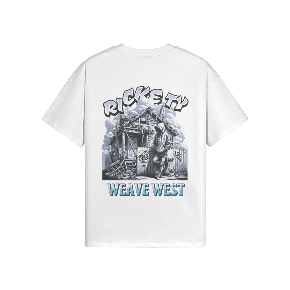 High Quality Cotton Oversized Loose-Fit Tee (Rickety) - Weave West