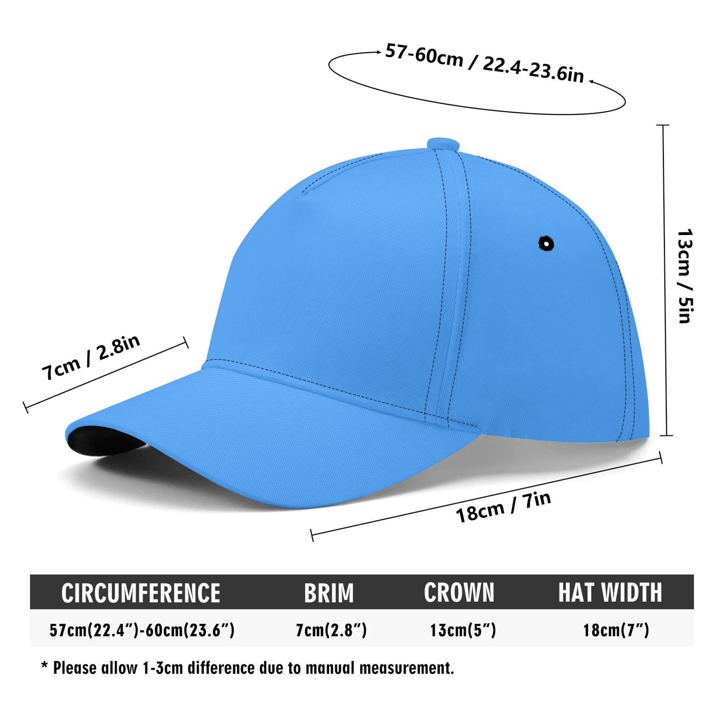 Customized Baseball Cap Light Blue - Weave West