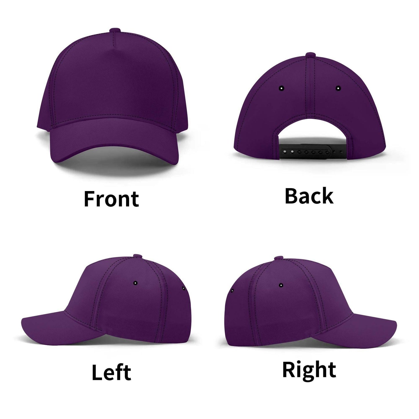 Customized Baseball Cap Plum Purple - Weave West