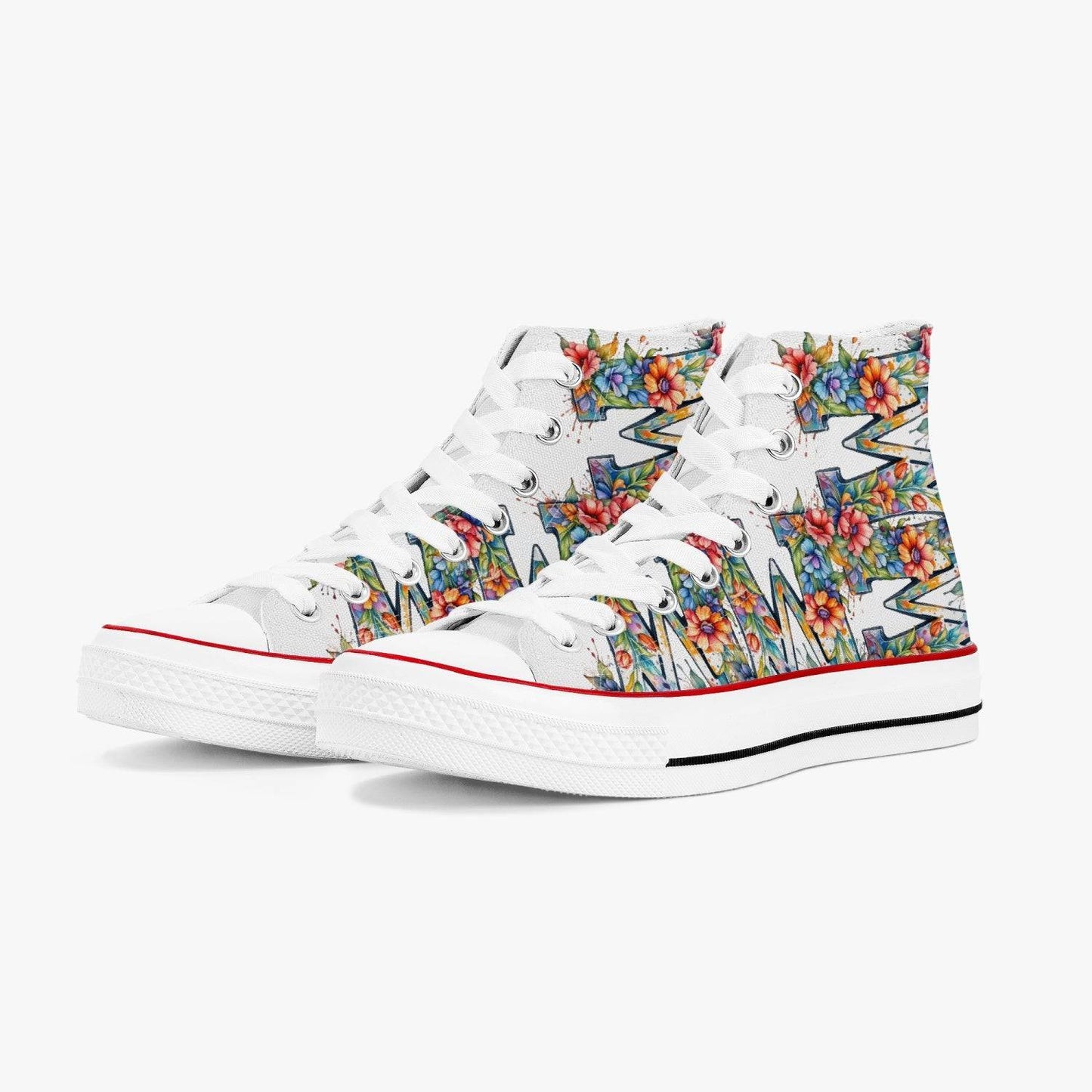 Casual High Top Canvas Floral Garden - Weave West