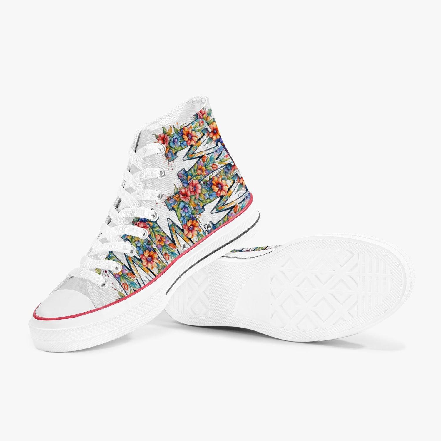 Casual High Top Canvas Floral Garden - Weave West