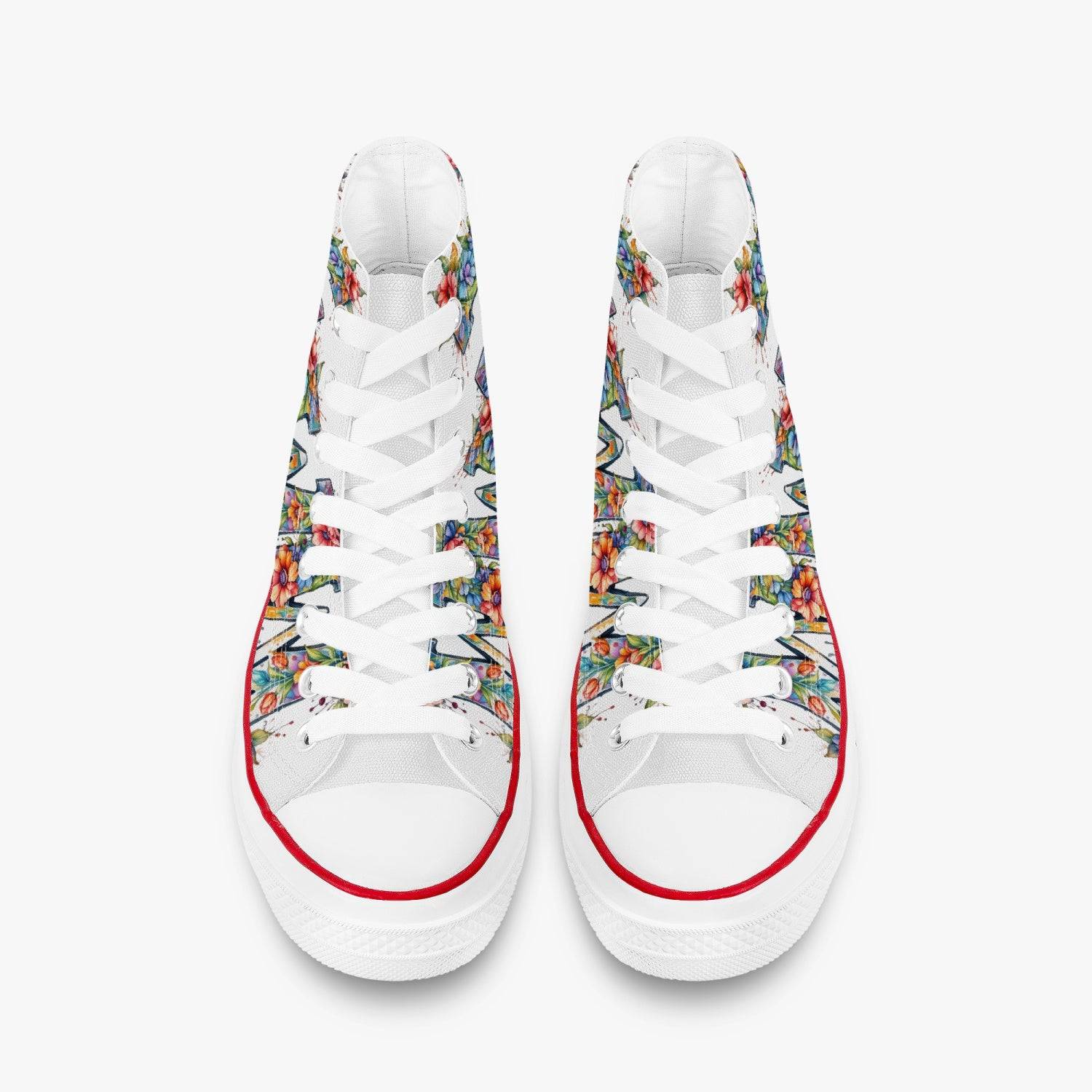 Casual High Top Canvas Floral Garden - Weave West