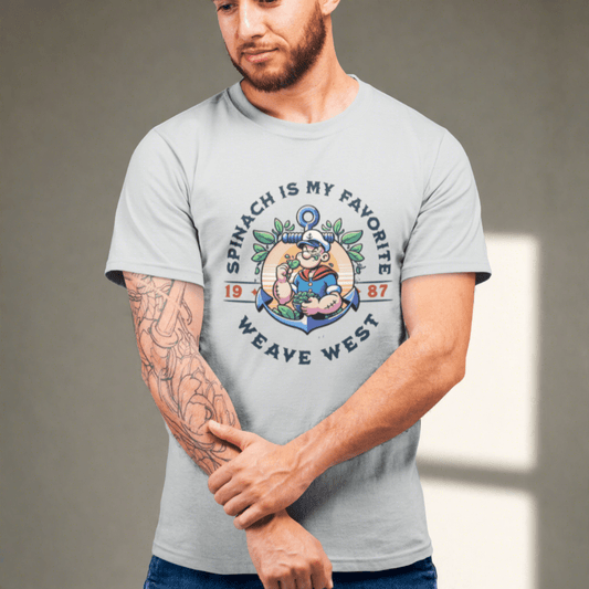 Premium Classic Fit Cotton Tee (Popeye) - Weave West