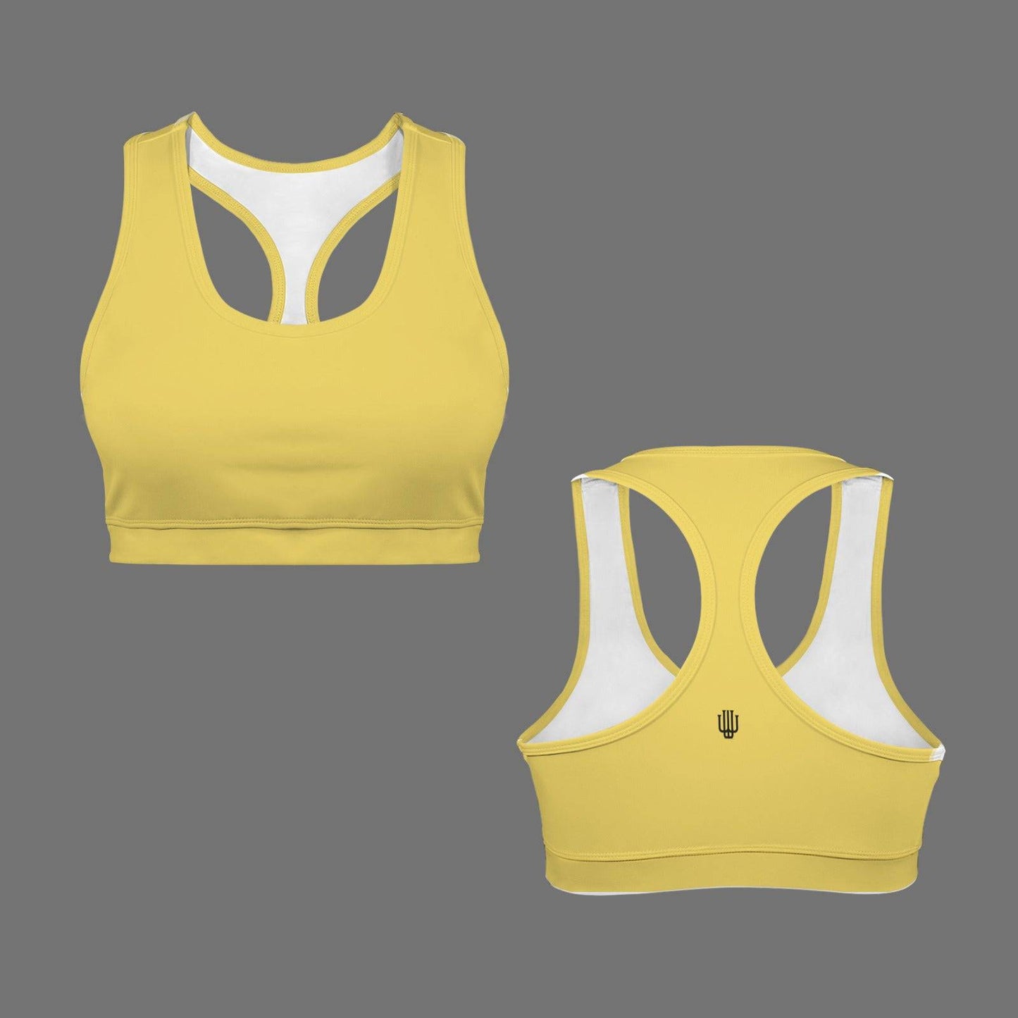 Racerback Sports Bra Golden Glow | Women Comfortable Support Bra - Weave West