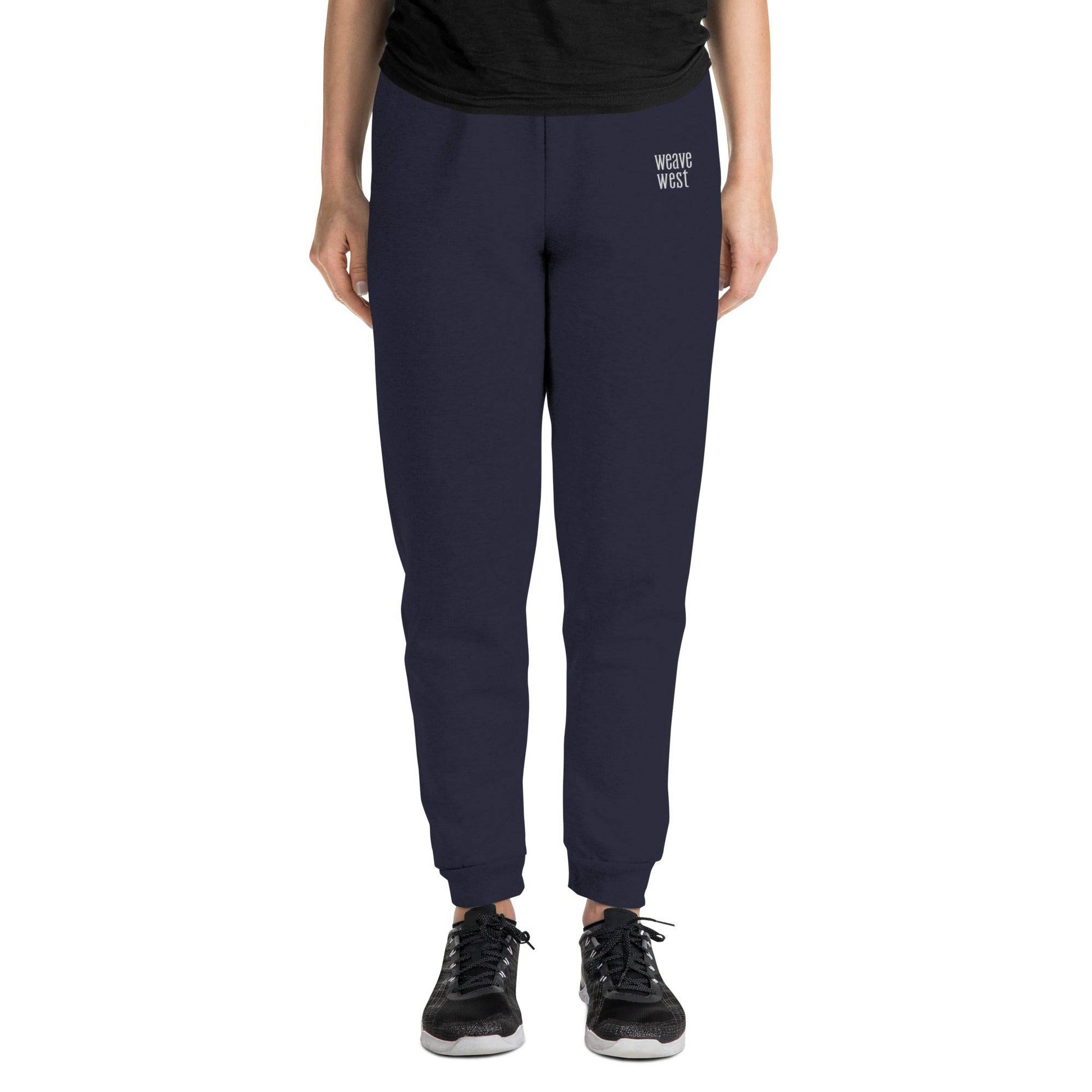 Soft Loose Fit Fleece Joggers Signature 2 | Women's Exercise Joggers - Weave West