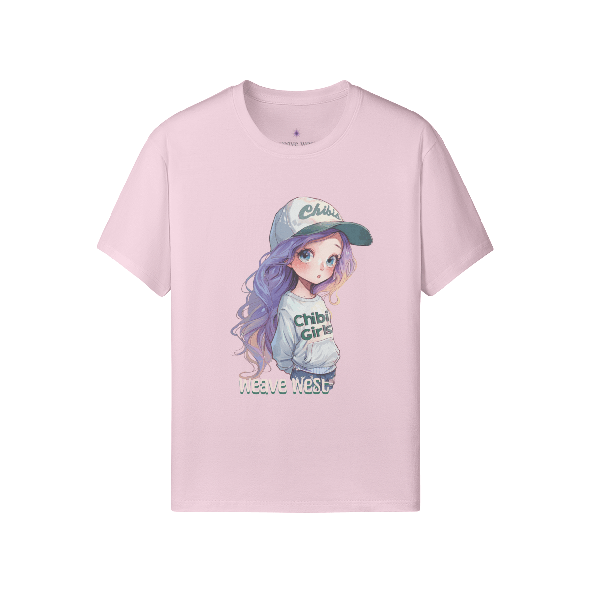 Women High Quality Soft Cotton Tee Chibi - Weave West