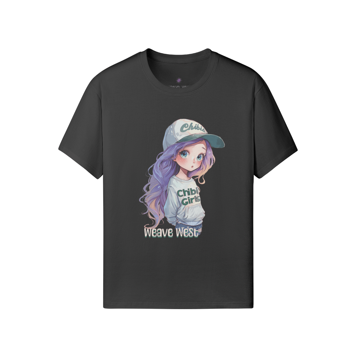 Women High Quality Soft Cotton Tee Chibi - Weave West