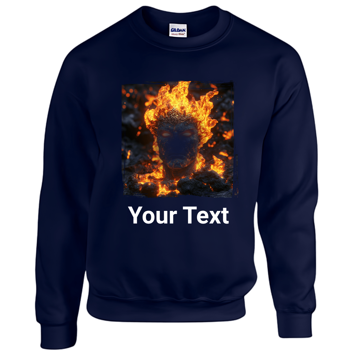 Men Custom Sweater (Volcano) - Weave West