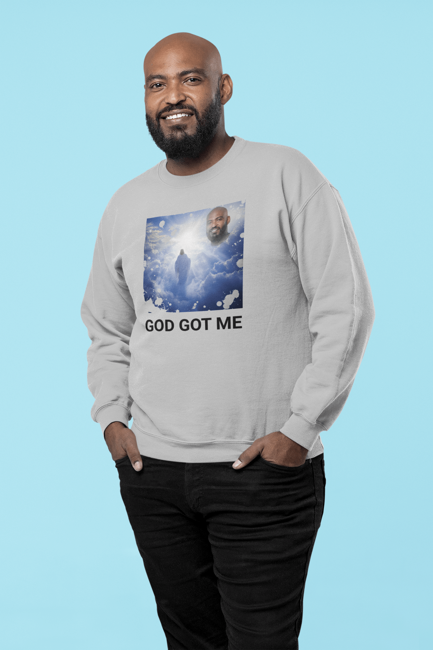 Men Custom Sweater (God Got Me) - Weave West