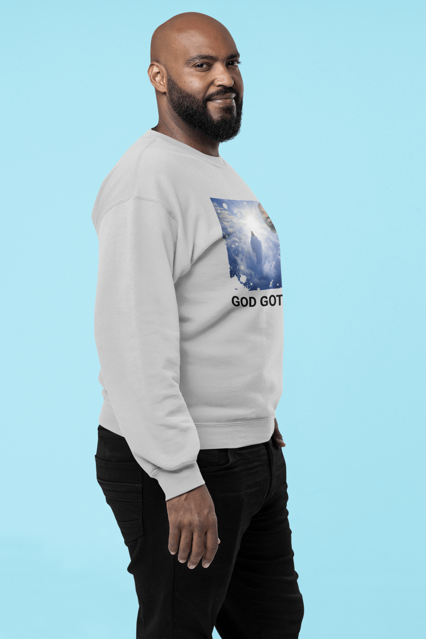 Men Custom Sweater (God Got Me) - Weave West