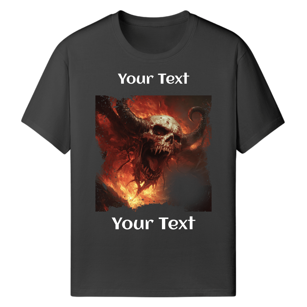 Custom Photo T Shirt Black (Hell) - Weave West