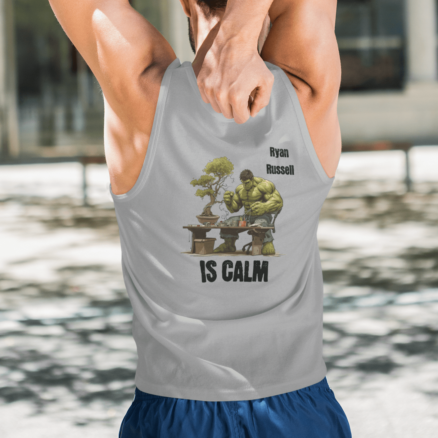 Body Fit Personalized Tank Top (Is Calm) - Weave West