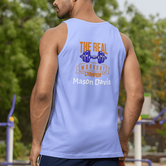 Body Fit Personalized Tank Top (The Real Workout Champion) - Weave West