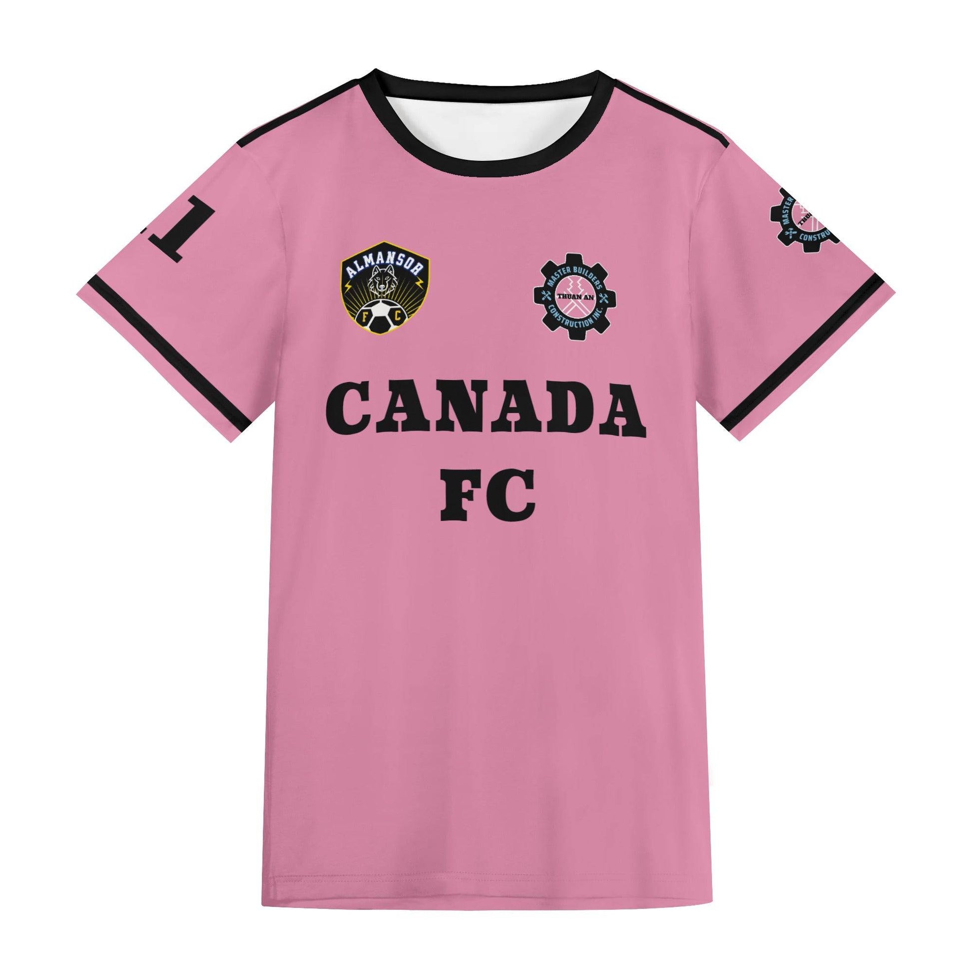 Custom Soccer Uniform (Black-Pink) - Weave West