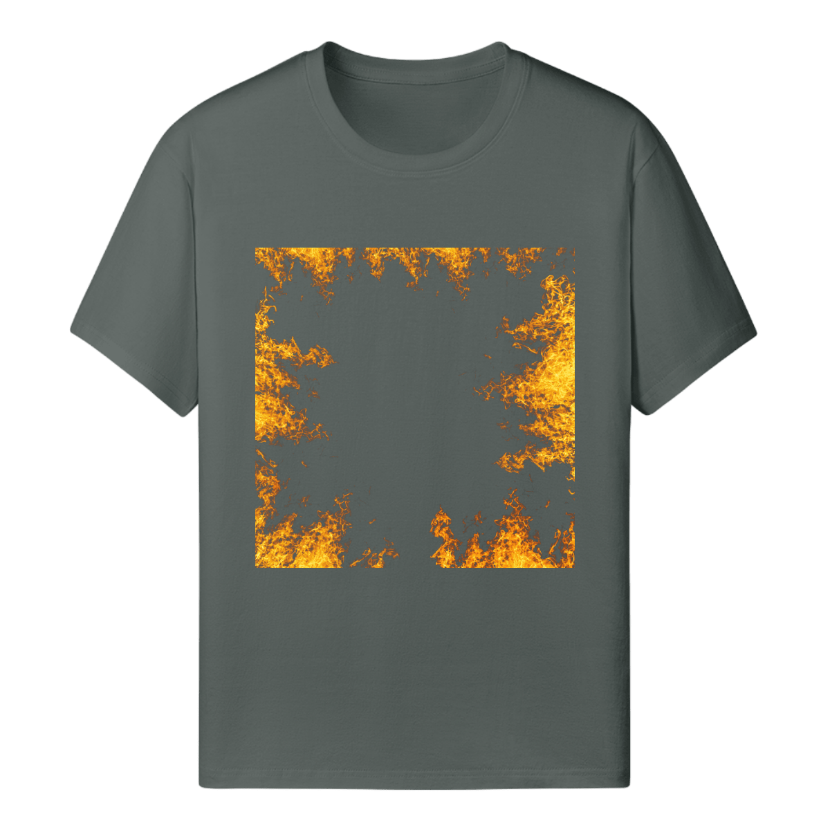 Custom Photo T Shirt Eclipse Gray (Mom! I m On Fire) - Weave West