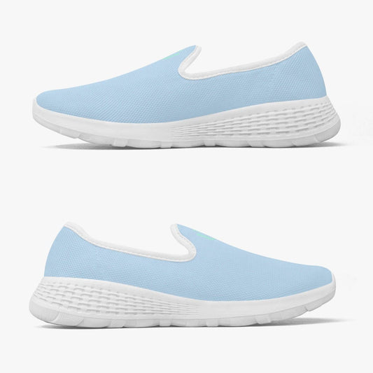 Office EasyGlide Walker Sky Blue | Women Comfortable Walking Slip On Shoes - Weave West