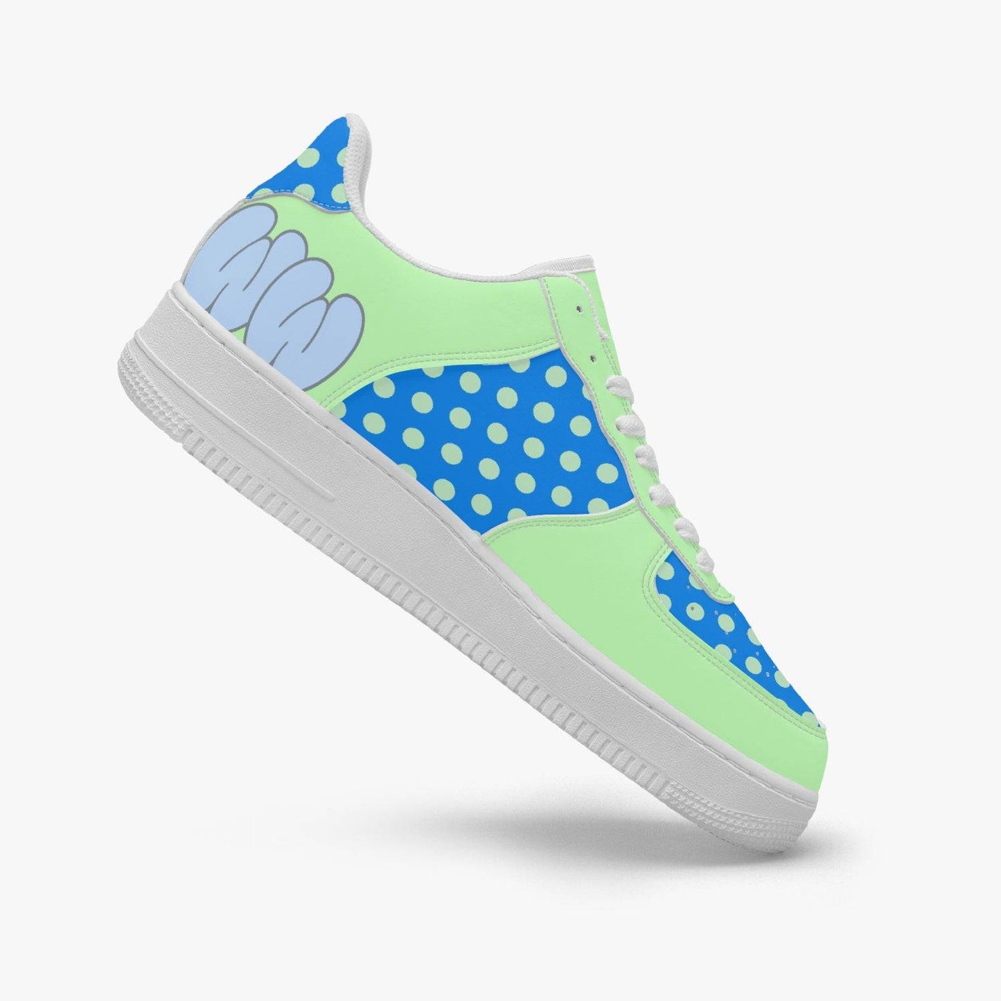 Casual Leather Sport Minty Dots Sneakers - Weave West