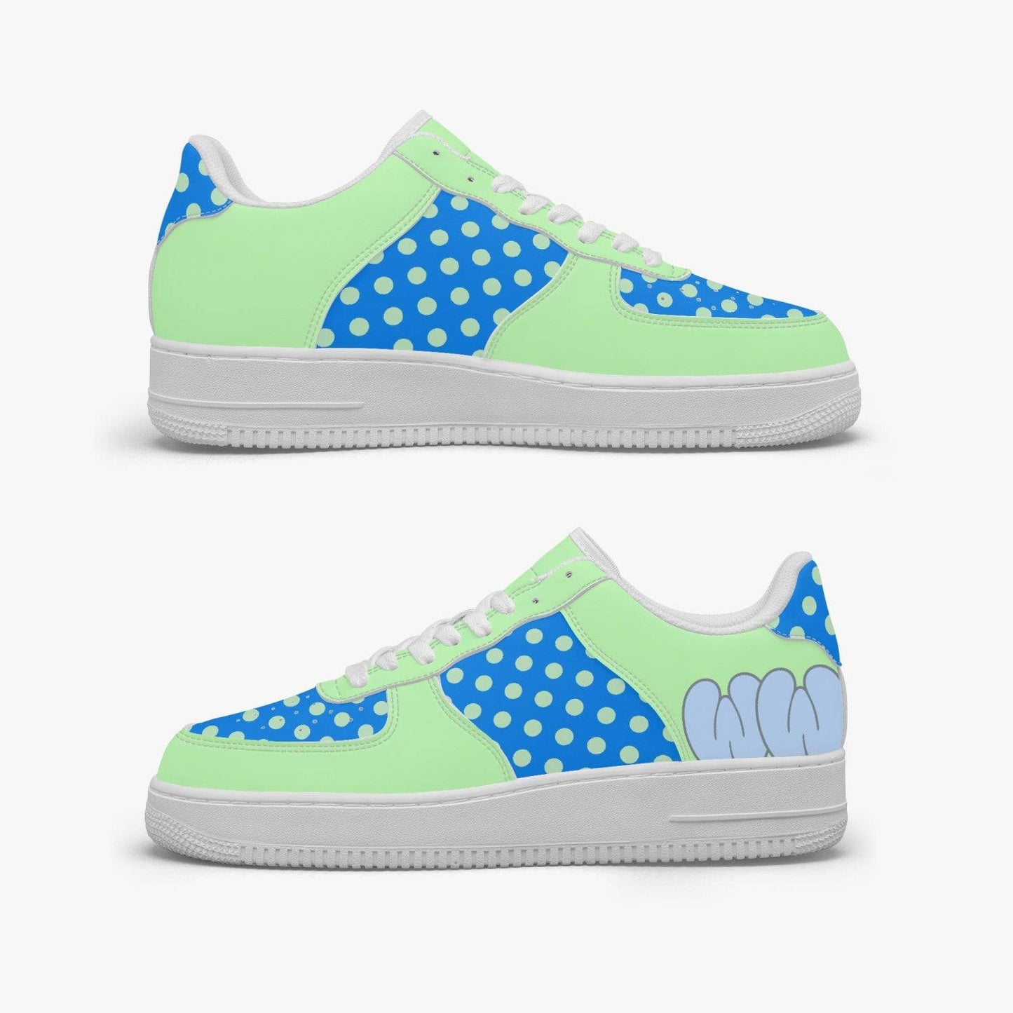 Casual Leather Sport Minty Dots Sneakers - Weave West