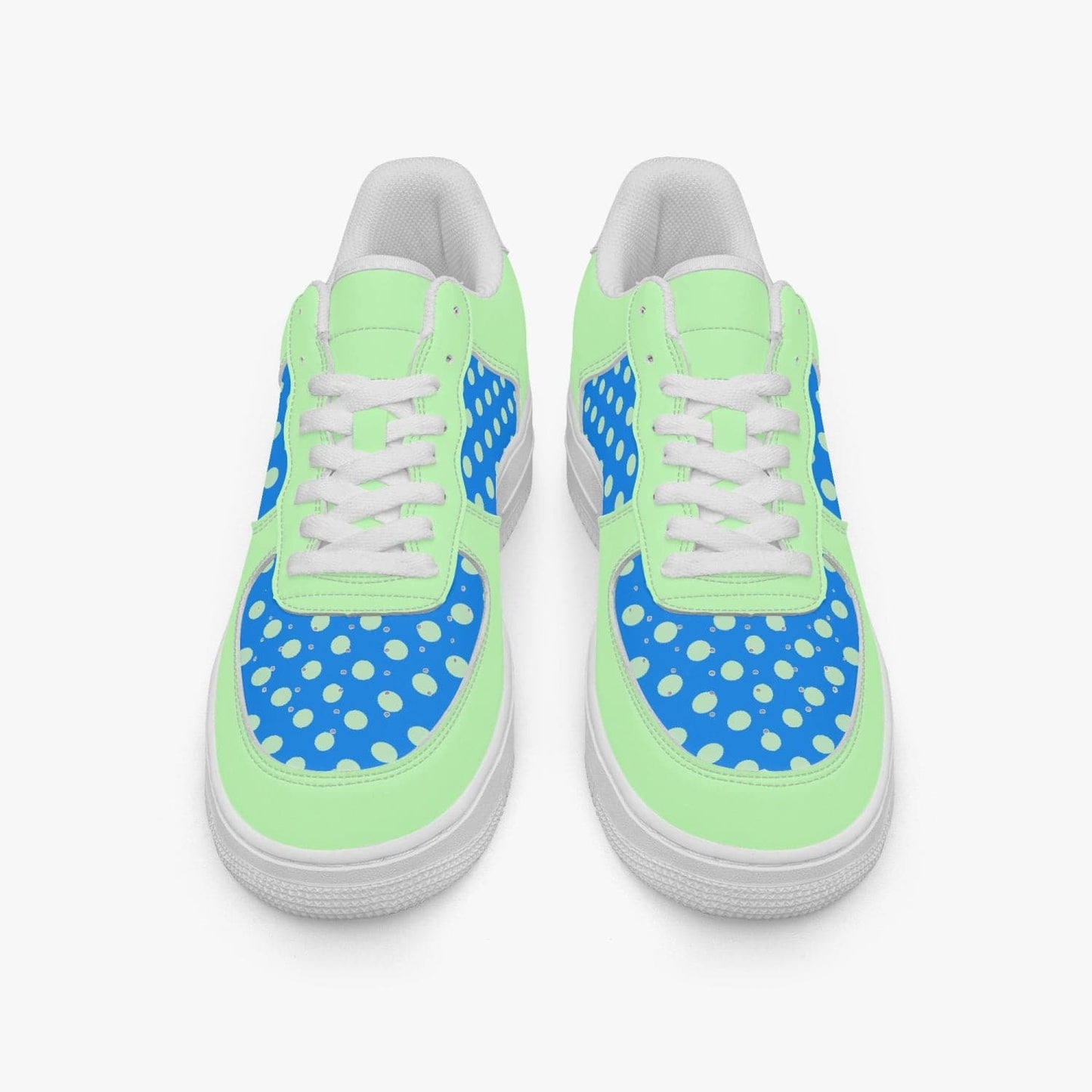 Casual Leather Sport Minty Dots Sneakers - Weave West