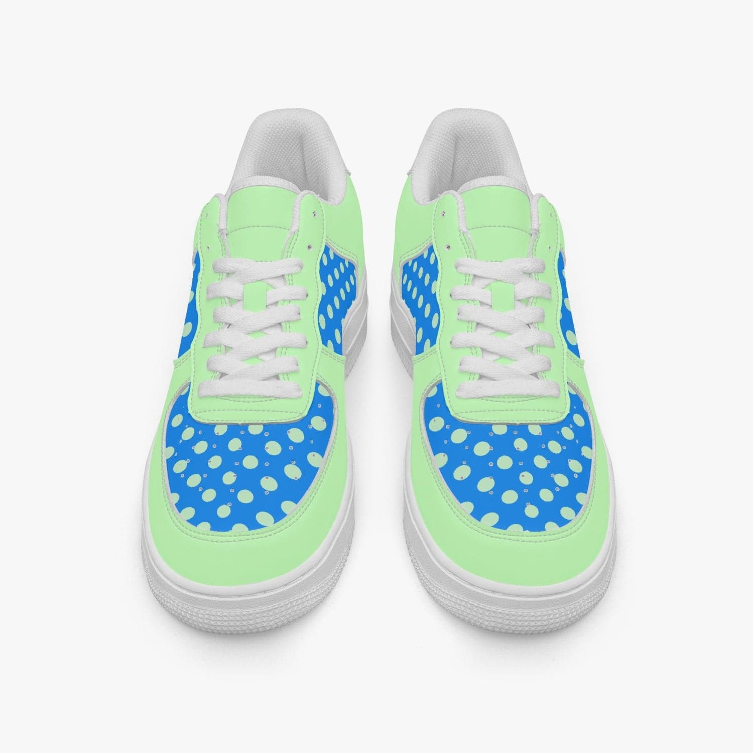 Casual Leather Sport Minty Dots Sneakers - Weave West