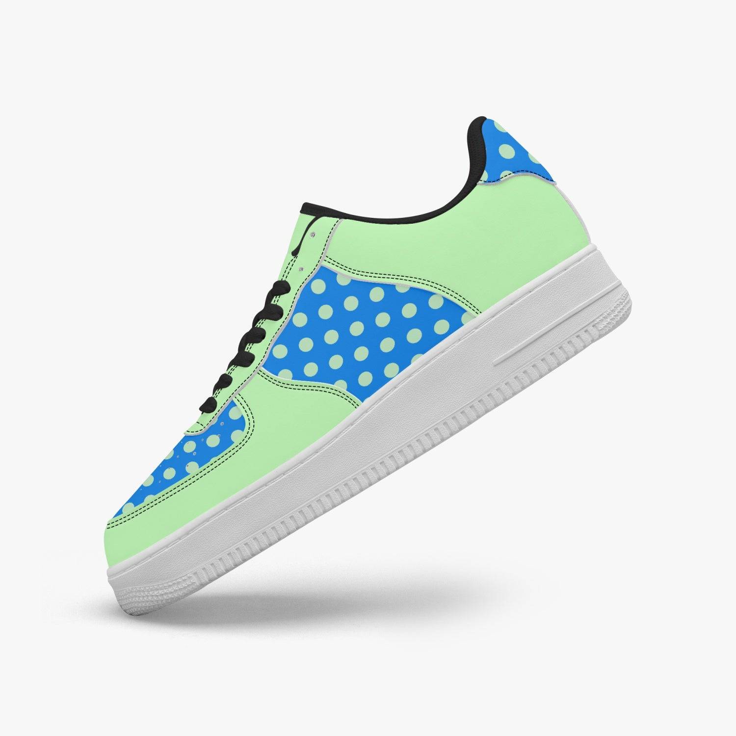 Casual Leather Sport Minty Dots Sneakers - Weave West