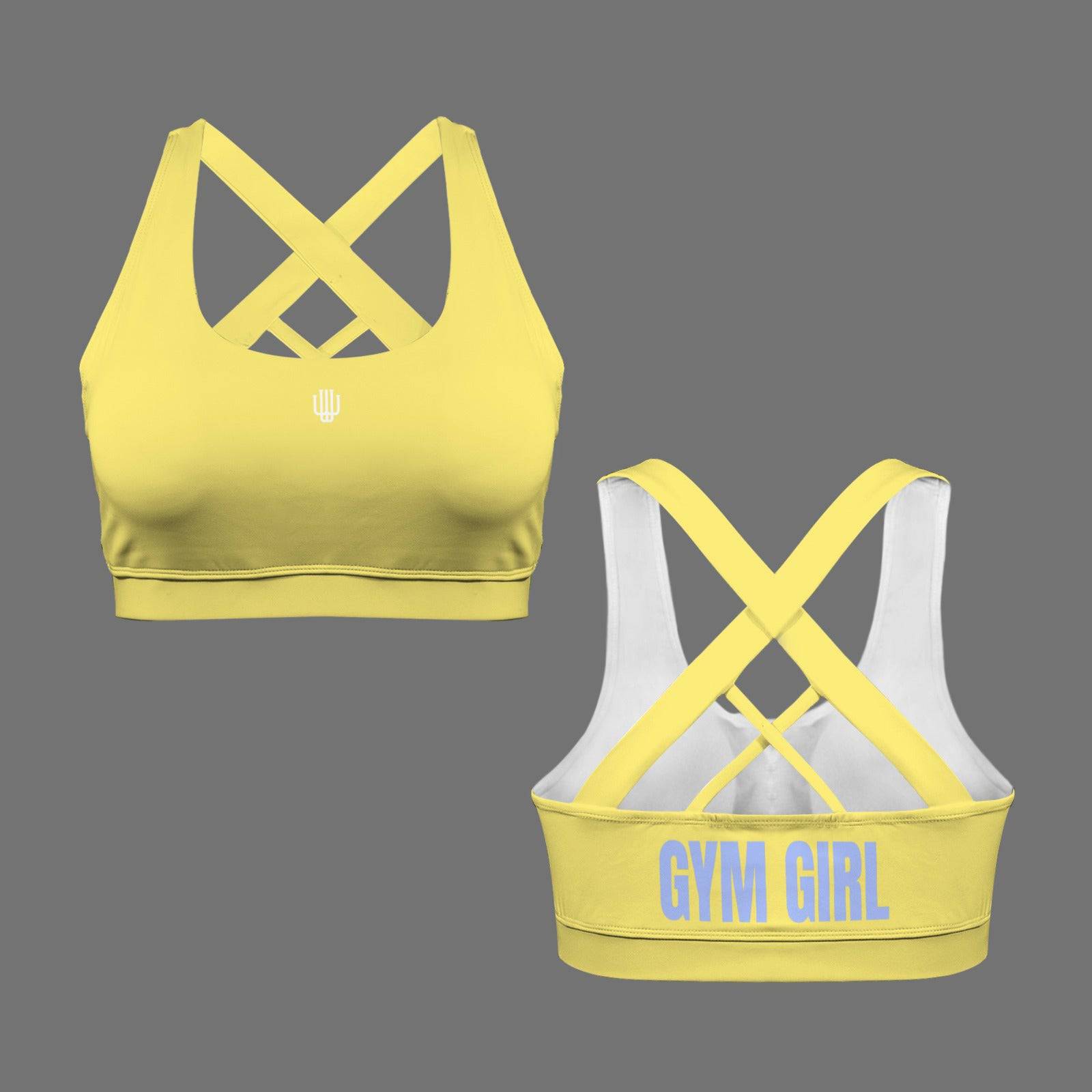 Crisscross Back Sports Bra Sunshine Glow | Comfortable Push Up Bra | Women Support Bra - Weave West