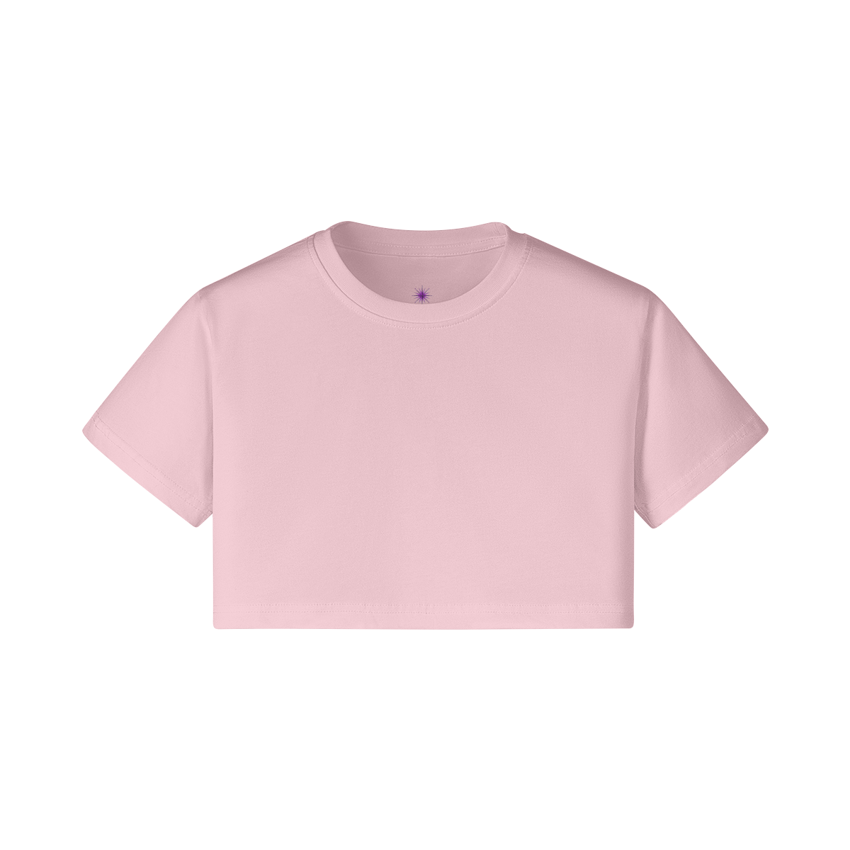 Soft Cotton Loose Crop Top Signature 2 | Loose Crop Shirt - Weave West