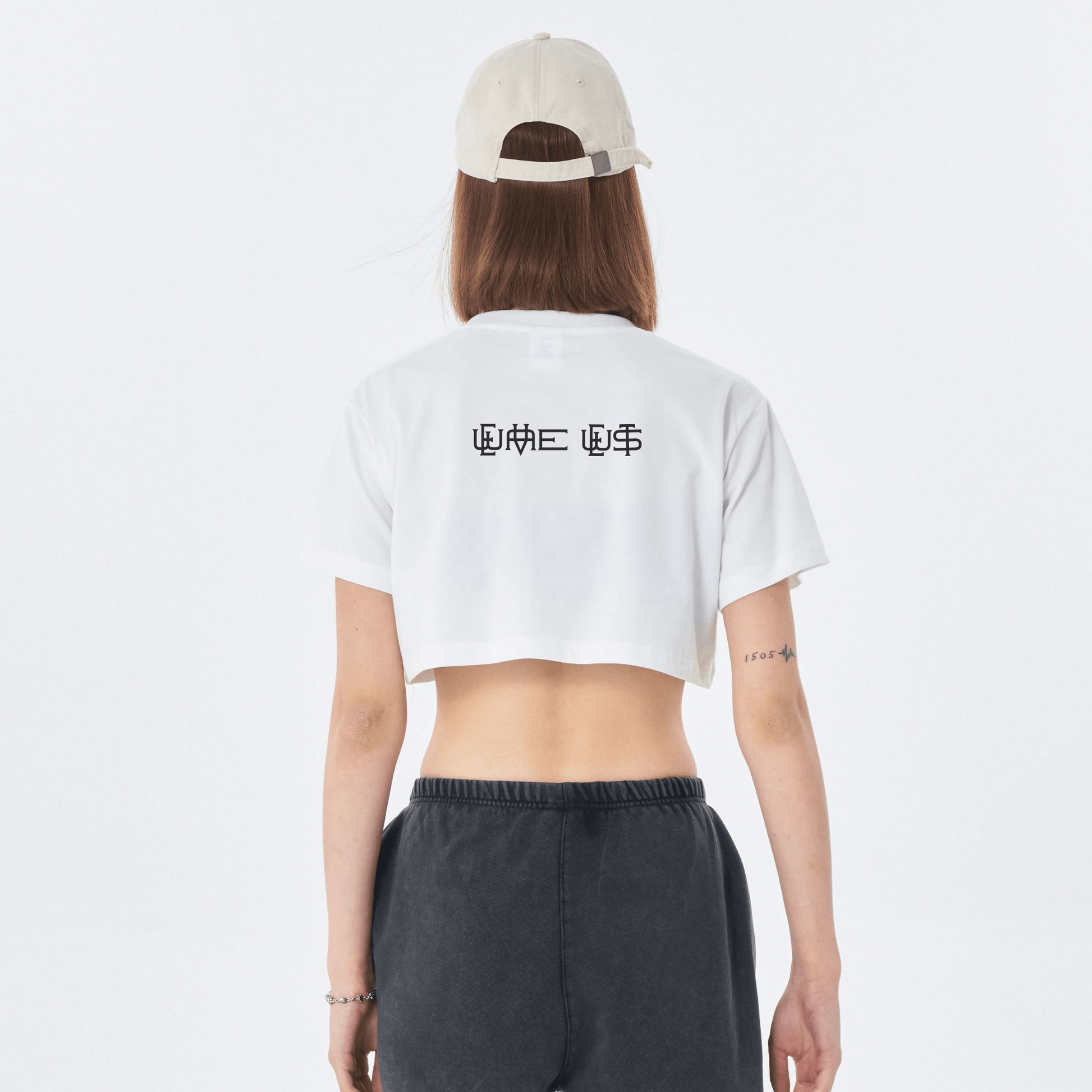 Soft Cotton Loose Crop Top Signature 2 | Loose Crop Shirt - Weave West