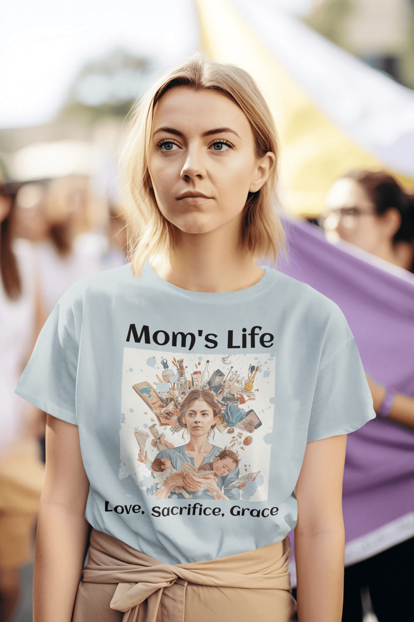 Women Custom T-Shirts (Mom's Life) - Weave West