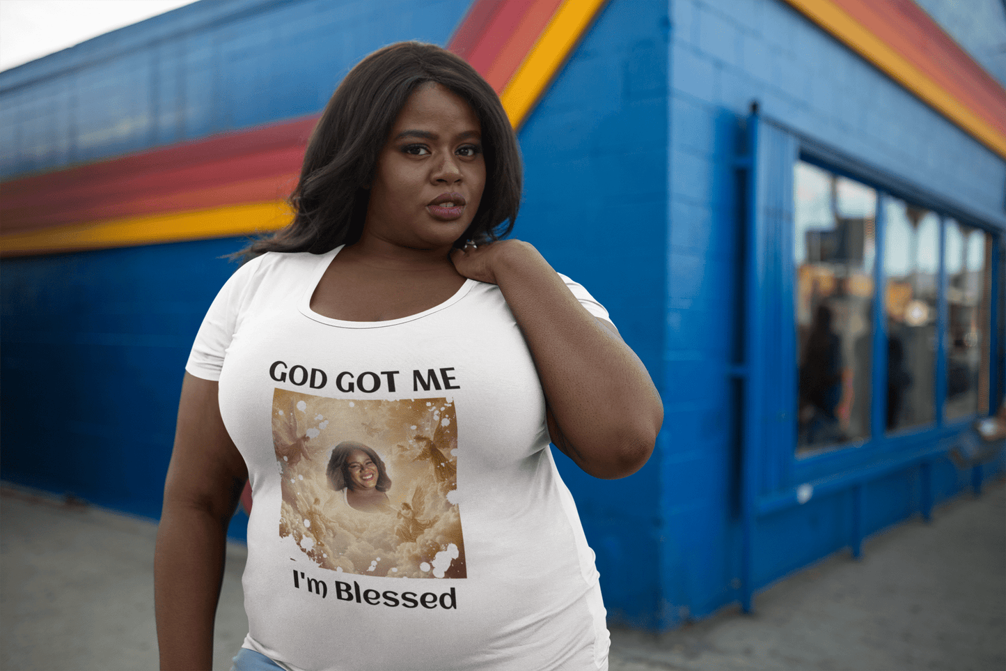 Women Custom T-Shirts (God Got Me) - Weave West