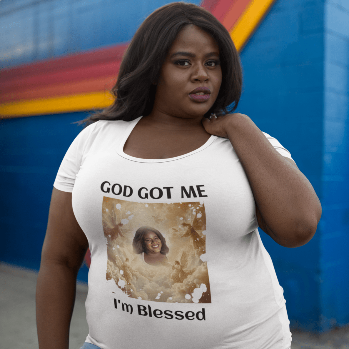 Women Custom T-Shirts (God Got Me) - Weave West