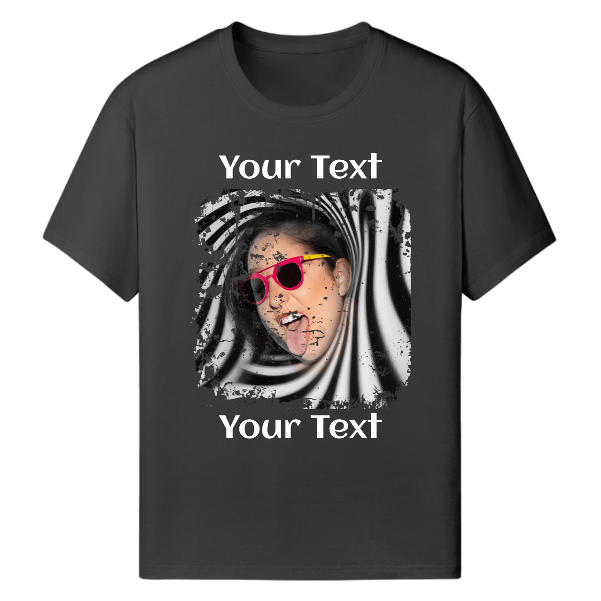 Women Custom T-Shirts (Zebra) - Weave West