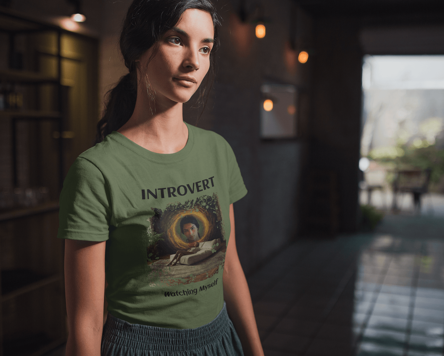 Women Custom T-Shirts (Introvert) - Weave West