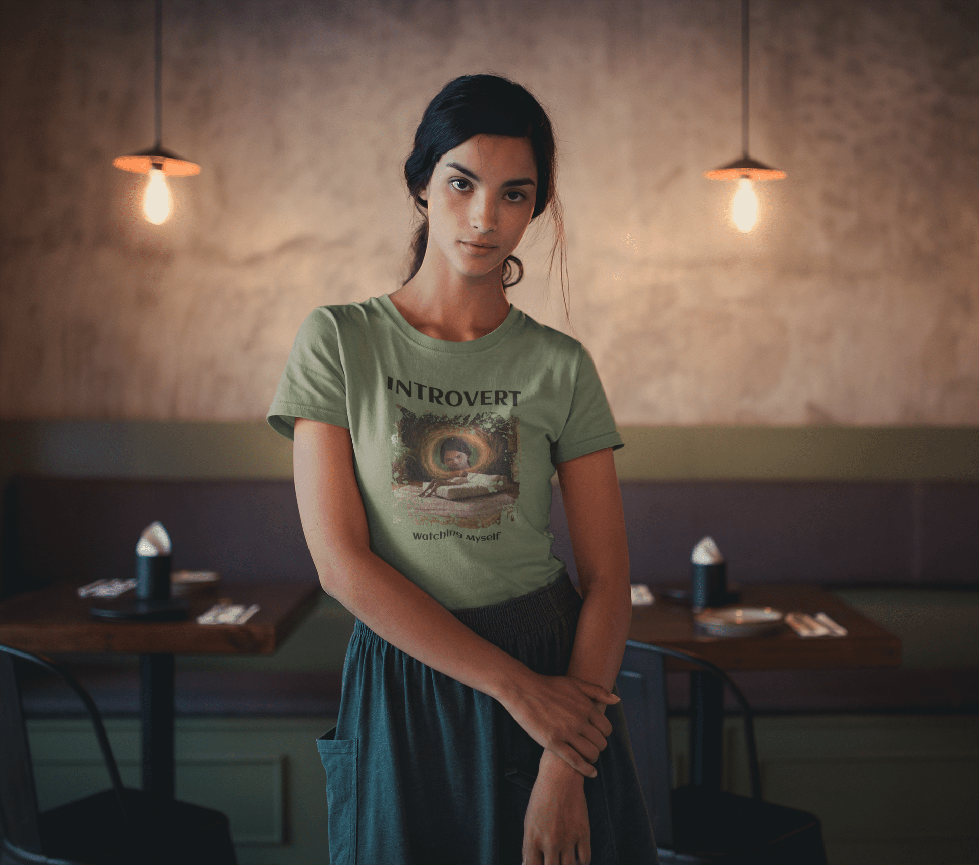 Women Custom T-Shirts (Introvert) - Weave West