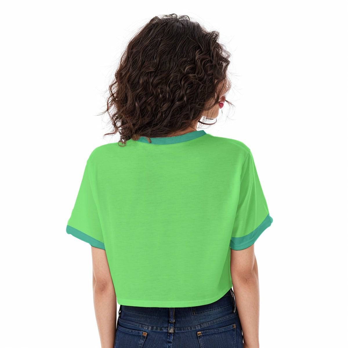 Casual Boxy Crop Tee Fresh Kiwi | Boxy Crop Workout Tee - Weave West